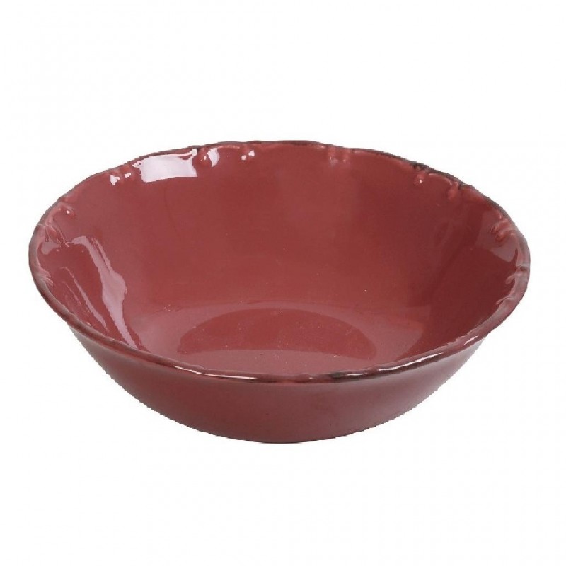 LIANA ΣΑΛΑΤΙΕΡΑ 25CM ΣΚ. ΡΟΖ ΜΕ ΚΑΦΕ RIM