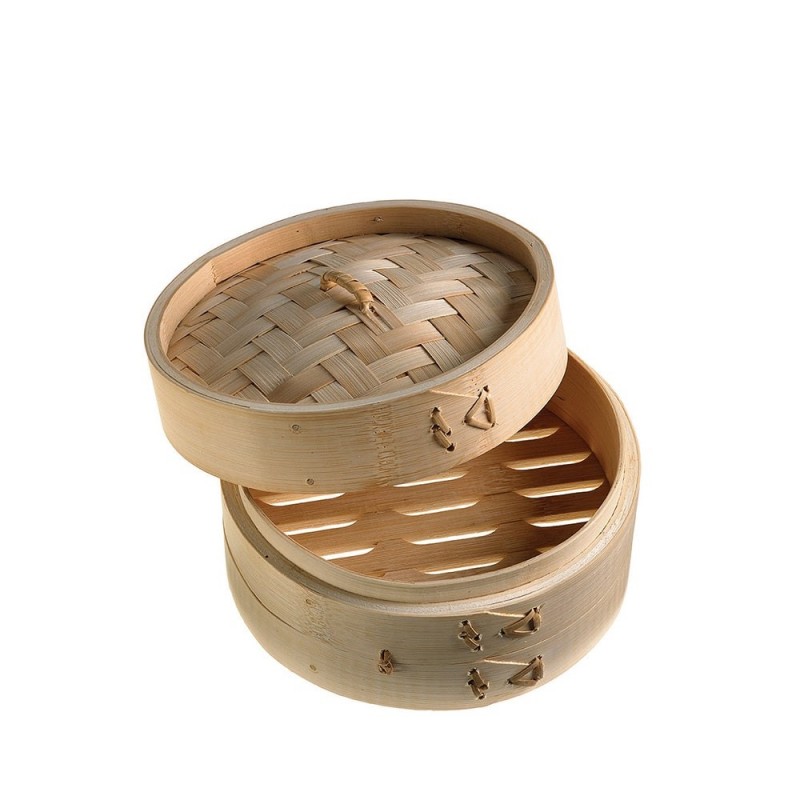 BAMBOO STEAMER 20,5Χ9CM ΜΕ ΚΑΠΑΚΙ
