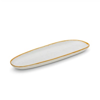 ΠΙΑΤΕΛΑ ΟΒΑΛ 36X15CM  BARLEY BEIGE