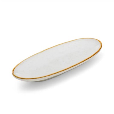 ΠΙΑΤΕΛΑ ΟΒΑΛ 37X23CM  BARLEY BEIGE