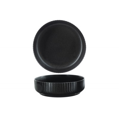 DAKOTA BLACK PASTA PLATE D19,5XH5,5CM