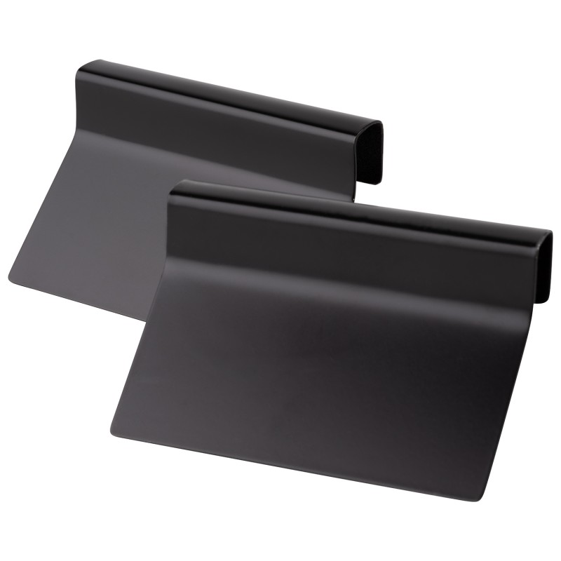 ΤΑΜΠΕΛΕΣ ΣΗΜΑΝΣΗΣ,2 PCS, 8 X 1,5 CM, H: 5,5 CM ΜΕΤΑΛΛΙΚΕΣ ΜΑΥΡΕΣ