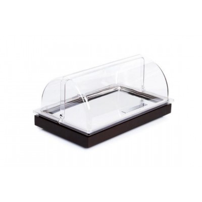 ΨΥΧΟΜΕΝΗ ΒΙΤΡΙΝΑ ΜΕ ΞΥΛ. ΒΑΣΗ ΚΑΙ ΚΑΠΑΚΙ ROLL TOP GN 1/1 h:8,5 cm