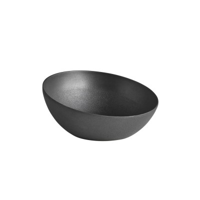 BOWL FROSTFIRE Ø 26,5 CM, H: 7 / 12 CM ALUMINIUM, BLACK