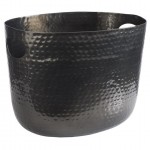 ΣΑΜΠΑΝΙΕΡΑ ΣΦΥΡΗΛΑΤΗ  30 X 23,5 CM, H: 23 CM 7L GUNMETAL LOOK