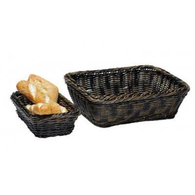 ΚΑΛΑΘΙ POLY-RATTAN GN 1/4 H: 6,5 cm ΜΑΥΡΟ