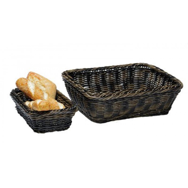 ΚΑΛΑΘΙ POLY-RATTAN GN 1/4 H: 6,5 cm ΜΑΥΡΟ