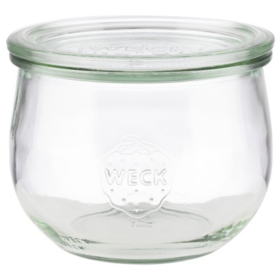 Σ/6 ΓΥΑΛΙΝΟ ΒΑΖΟ WECK ΜΕ ΚΑΠΑΚΙ 580ML, Ø 11 CM, H: 9 CM TULIP