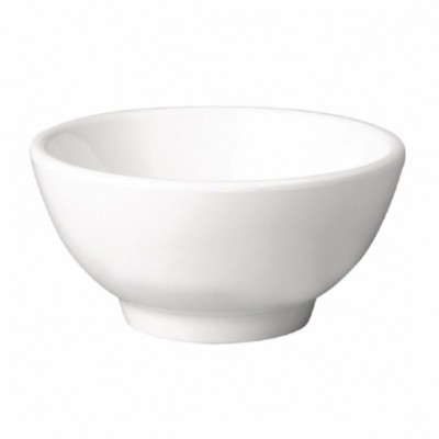 PURE ΜΠΩΛ Ø 9 cm ΛΕΥΚΟ  h:4,5 cm ΜΕΛΑΜΙΝΗ