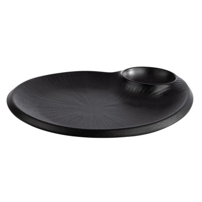 NERO ΠΙΑΤΕΛΑ 24X20CM/H: 2,5CM ΜΕΛΑΜΙΝΗ, BLACK