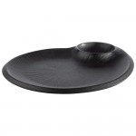 NERO ΠΙΑΤΕΛΑ 30X25CM/H: 2,5CM ΜΕΛΑΜΙΝΗ, BLACK