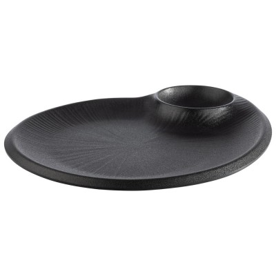 NERO ΠΙΑΤΕΛΑ 30X25CM/H: 2,5CM ΜΕΛΑΜΙΝΗ, BLACK