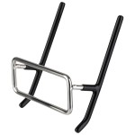Σ/2 ΒΑΣΗ ΓΙΑ ΚΑΠΑΚΙ 10,5 X 8,5 CM, H: 3,5 CM STAINLESS STEEL, PVC, ΜΑΥΡΟ