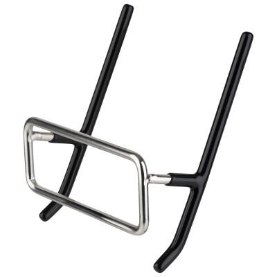 Σ/2 ΒΑΣΗ ΓΙΑ ΚΑΠΑΚΙ 10,5 X 8,5 CM, H: 3,5 CM STAINLESS STEEL, PVC, ΜΑΥΡΟ
