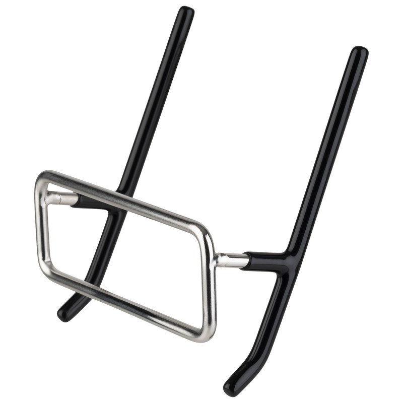 Σ/2 ΒΑΣΗ ΓΙΑ ΚΑΠΑΚΙ 10,5 X 8,5 CM, H: 3,5 CM STAINLESS STEEL, PVC, ΜΑΥΡΟ