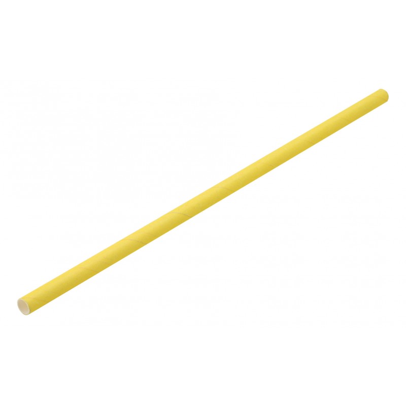 PAPER ΚΑΛΑΜΑΚΙ ΧΑΡΤΙΝΟ ΚΙΤΡΙΝΟ 20CM 250TEM/KOYTI