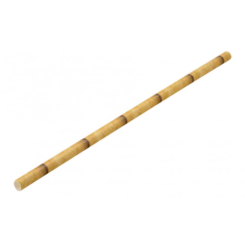 PAPER ΚΑΛΑΜΑΚΙ ΧΑΡΤΙΝΟ NATURAL BAMBOO 20CM 250TEM/KOYTI