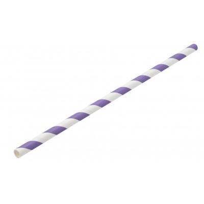 PAPER ΚΑΛΑΜΑΚΙ ΧΑΡΤΙΝΟ ΡΙΓΕ ΛΙΛΑ/ΛΕΥΚΟ 20CM 250TEM/KOYTI