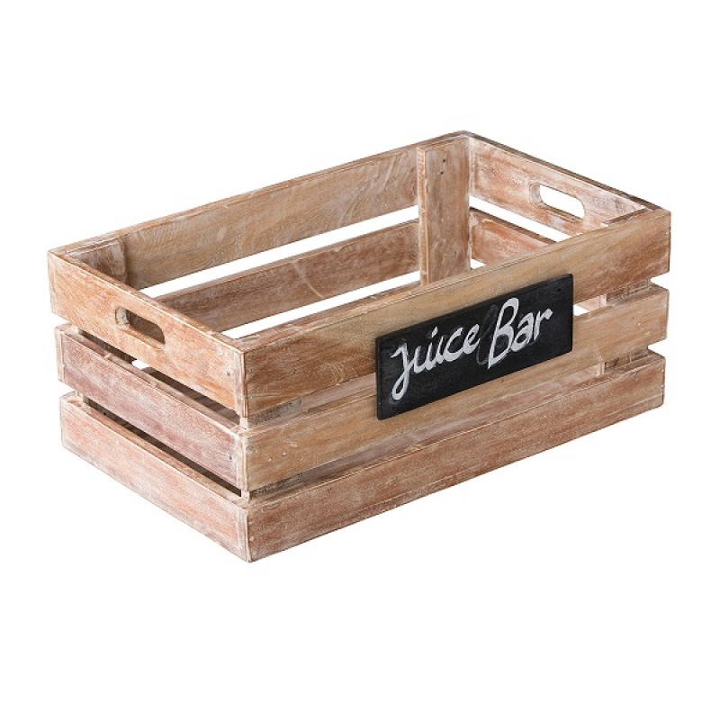 MANBOX ΤΕΛΑΡΟ ΞΥΛΙΝΟ 50X30X20CM ΜΕ ΠΙΝΑΚΙΔΑ