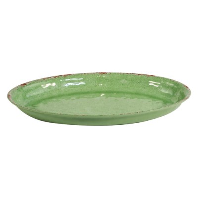 CASABLANCA ΠΙΑΤΕΛΑ ΒΑΘΙΑ ΟΒΑΛ ΠΡΑΣΙΝΟ 420X280X40MM 2.5L