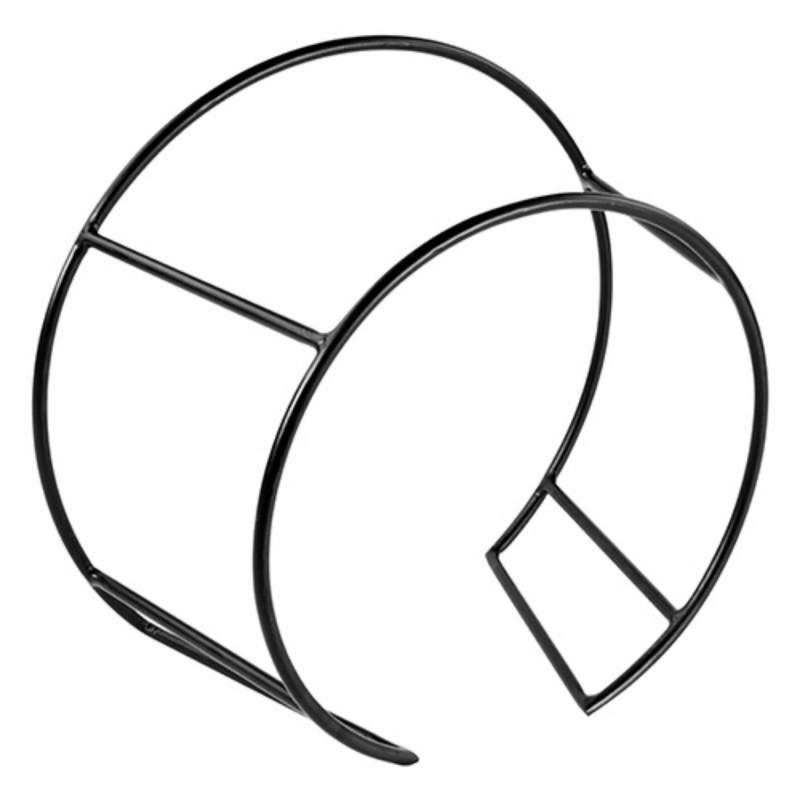 CIRCULAR STAND ΜΑΥΡΟ 430X221X378MM