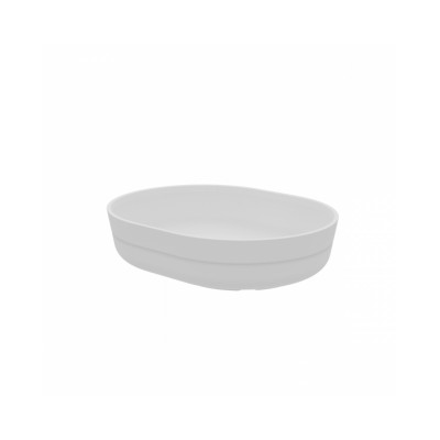 HU ΜΠΩΛ ΟΒΑΛ 19X14,9CM H:4,5CM 700ML (12 PACK)ΛΕΥΚΟ