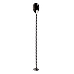 ΚΟΥΤΑΛΙ ΜΠΑΡ GUNMETAL ΜΑΥΡΟ B 2,5CM, L 27CM