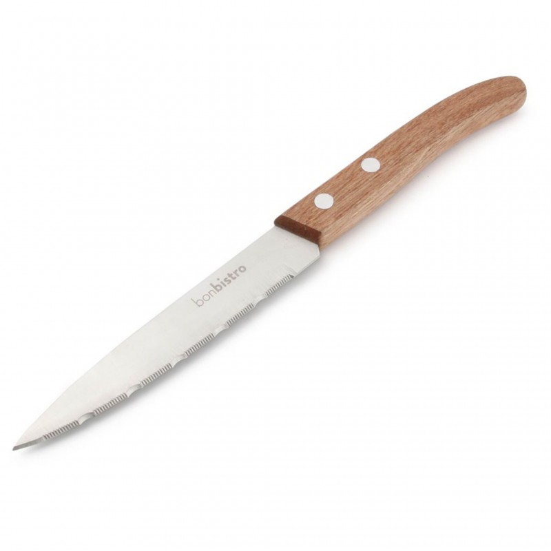 Σ/4 STEAK KNIFE 21,5EK ΞΥΛΙΝΟ ΧΕΡΙ