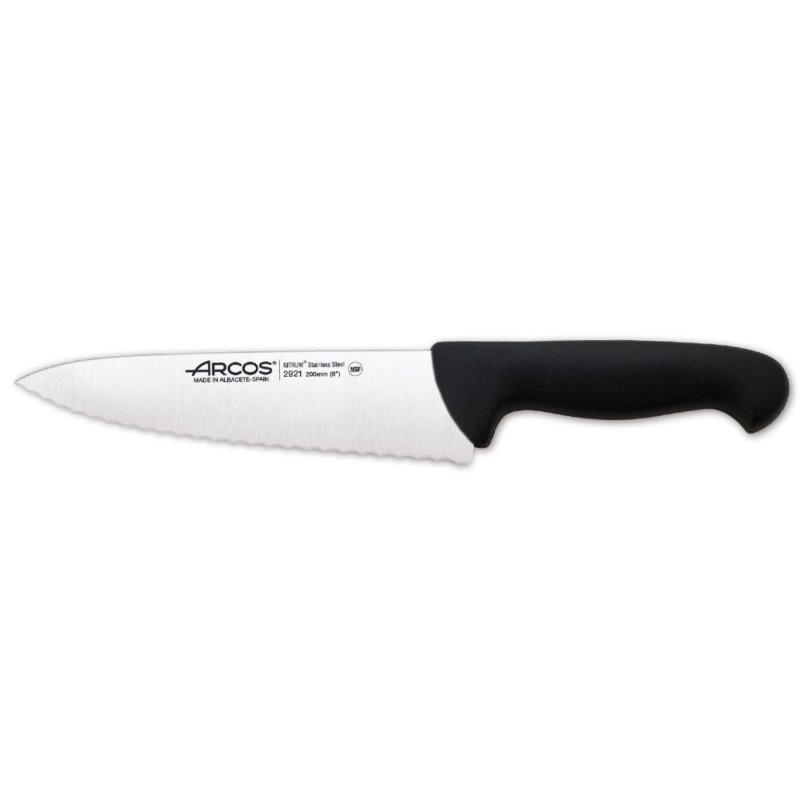 2900 ΜΑΧΑΙΡΙ CHEF ΟΔΟΝΤΩΤΟ ΜΑΥΡΟ 200ΜΜ