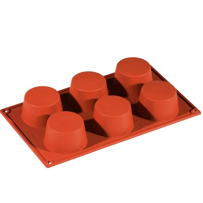 ΦΟΡΜΑ ΣΙΛΙΚΟΝΗΣ MUFFIN 6ΘΕΣΕΩΝ 70mm h:40mm FR008 300X175mm
