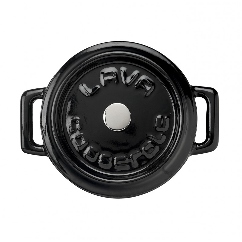 ΚΑΤΣΑΡΟΛΑ 10CM ΜΑΝΤΕΜΙ 0,35L H:7CM ΜΑΥΡΗ