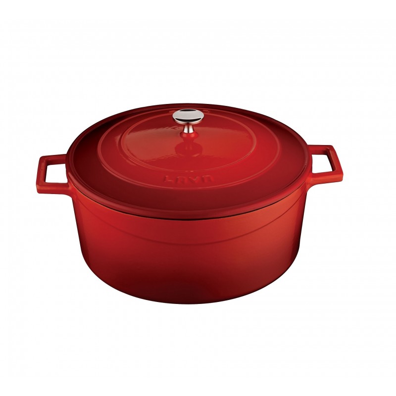 LAVA ΚΑΤΣΑΡΟΛΑ 24CM ΚΟΚΚΙΝΗ w: 25 cm l: 32 cm h: 12,5 cm 4,49 lt