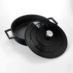 LAVA ΚΑΤΣΑΡΟΛΑ ΡΗΧΗ 24CM ΜΑΥΡΗ w:25 cm l: 32 cm h:7,5 cm 2,47 lt