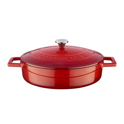 LAVA ΚΑΤΣΑΡΟΛΑ ΡΗΧΗ 28CM ΚΟΚΚΙΝΗ w: 29,5 cm l: 36,5 cm h:8 cm 3,51 lt