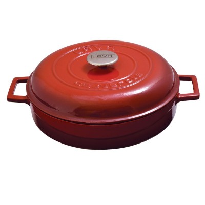 LAVA ΚΑΤΣΑΡΟΛΑ ΡΗΧΗ 28CM ΚΟΚΚΙΝΗ w: 29,5 cm l: 36,5 cm h:8 cm 3,51 lt
