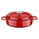 LAVA ΚΑΤΣΑΡΟΛΑ ΡΗΧΗ 24CM ΚΟΚΚΙΝΗ w:25 cm l: 32 cm h:7,5 cm 2,47 lt