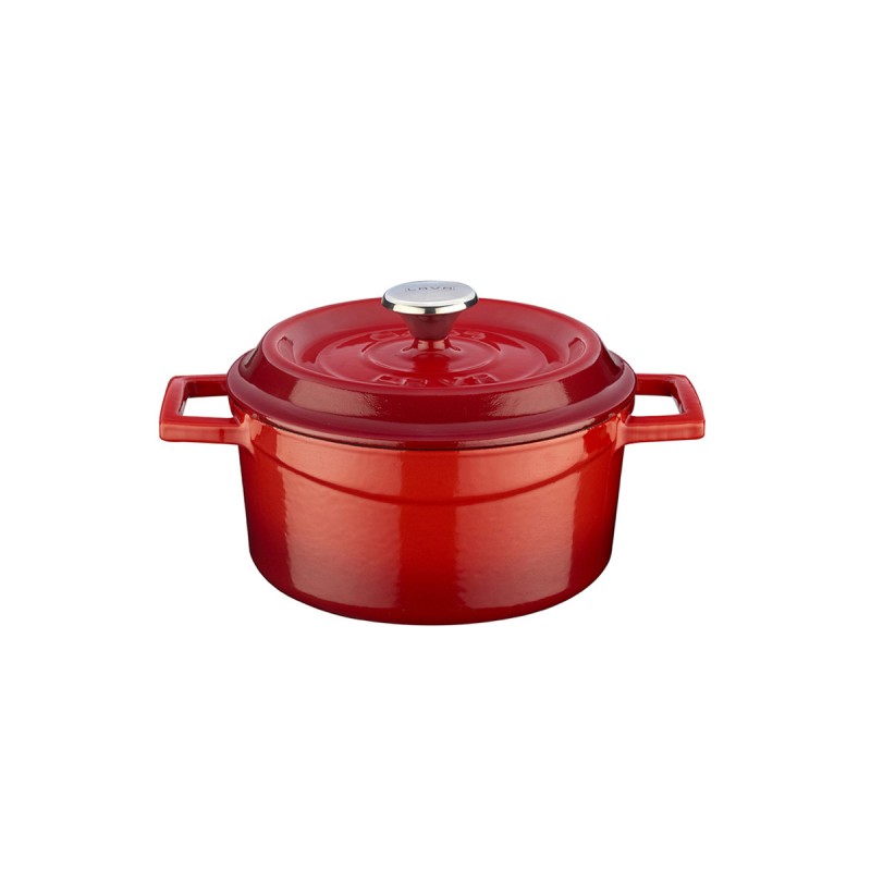 LAVA ΚΑΤΣΑΡΟΛΑ 14CM ΚΟΚΚΙΝΗ w: 15 cm l: 19 cm h: 7,5 cm 0,76 lt