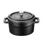 LAVA ΚΑΤΣΑΡΟΛΑ 18CM ΜΑΥΡΗ ΜΑΤ w: 19 cm l: 25,5 cm h: 9 cm 1,66 lt