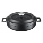 LAVA ΚΑΤΣΑΡΟΛΑ ΡΗΧΗ 24CM ΜΑΥΡΗ MAT w:25 cm l: 32 cm h:7,5 cm 2,47 lt