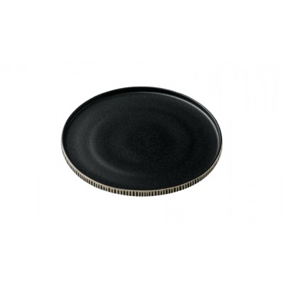 NARA ΠΙΑΤΟ ΡΗΧΟ ΣΤΡΟΓΓΥΛΟ HIGH RIM RELIEF 27CM BLACK/WHITE