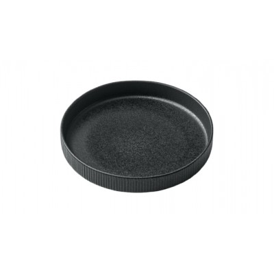 NARA ΠΙΑΤΟ ΒΑΘΥ ΜΕ ΑΝΑΓΛΥΦΟ RIM 24CM ΜΑΥΡΟ