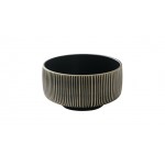 NARA ΠΙΑΤΟ ΣΤΡΟΓΓΥΛΟ RELIEF 15CM/0,88L BLACK/WHITE