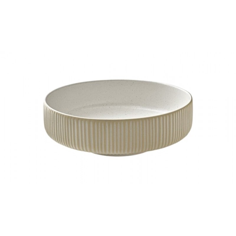 NARA ΣΤΡΟΓΓΥΛΟ ΠΙΑΤΟ RELIEF WHITE 16CM/0,71L