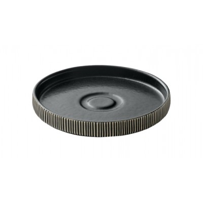 NARA ΠΙΑΤΑΚΙ ΣΤΡΟΓΓΥΛΟ RELIEF 15CM BLACK/WHITE