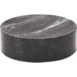 MARBLE ΜΑΡΜΑΡΙΝΟ ΠΛΑΤΩ ΣΤΡΟΓΓΥΛΟ 13CM ΜΑΥΡΟ