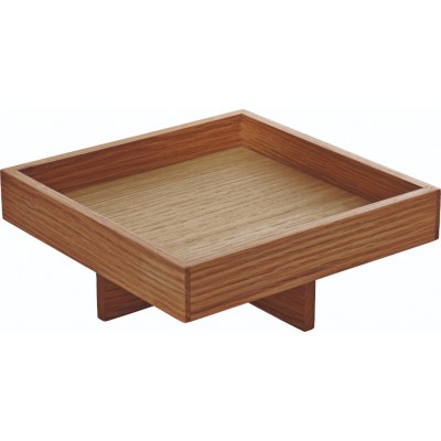 ANANTI ΔΙΣΚΟΣ ΤΕΤΡΑΓ.18x18cm ΜΕ ΒΑΣΗ 4cm OAK