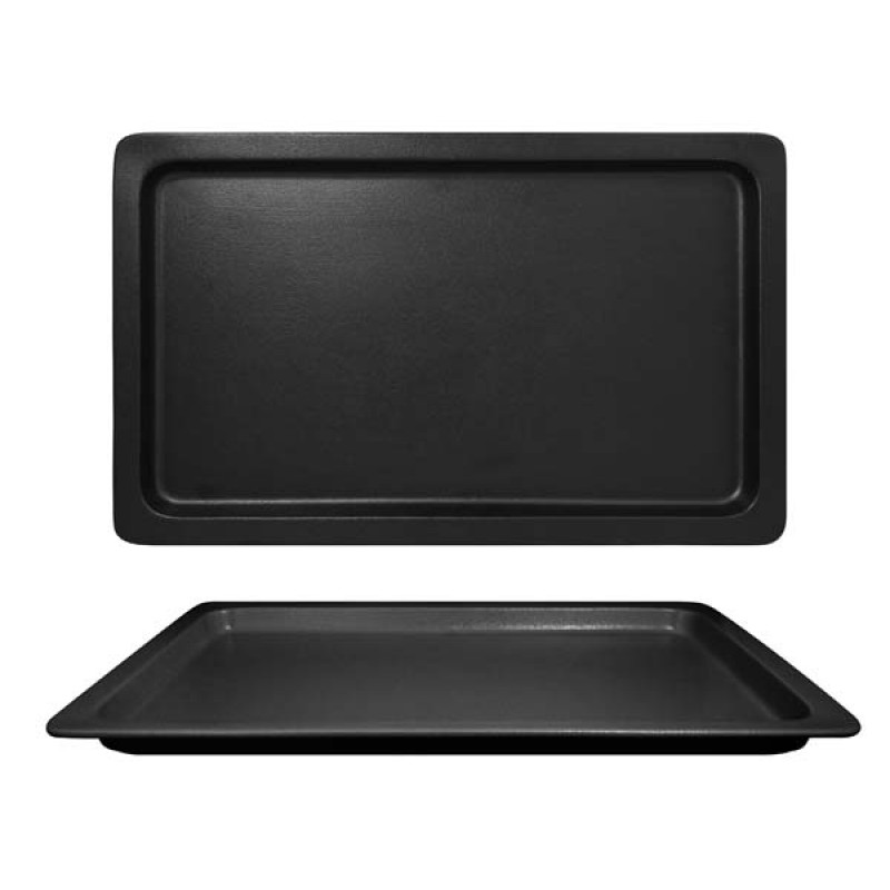 NEOFUSION GASTRONORM ΤΑΨΙ 1/1F - 53 Χ 32.5CM Χ H2CM ΜΑΥΡΟ