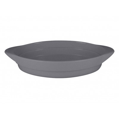 CHEF'SFUSION ΟΒΑΛ ΠΙΑΤΕΛΑ ΧΩΡΙΣ ΚΑΠΑΚl 37X25CM STONE GREY