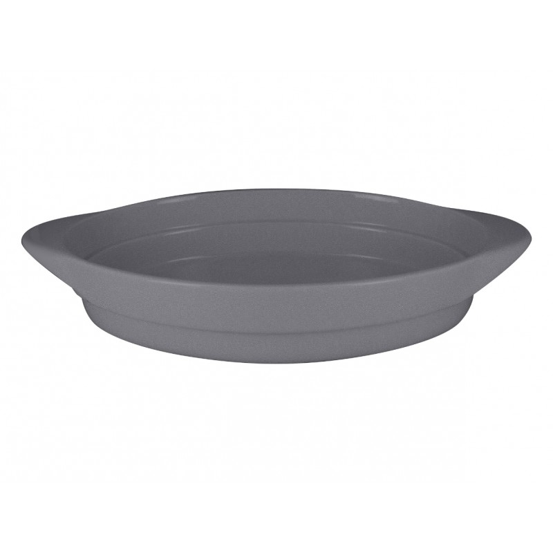 CHEF'SFUSION ΟΒΑΛ ΠΙΑΤΕΛΑ ΧΩΡΙΣ ΚΑΠΑΚl 37X25CM STONE GREY