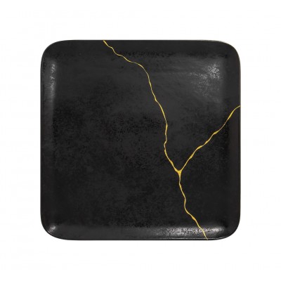 KINTZOO ΠΙΑΤΟ ΤΕΤΡΑΓΩΝΟ 27CM BLACK/GOLD KZAUSP27G2